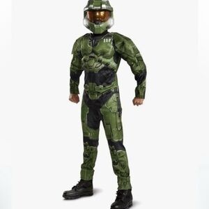 NWOT Disguise Master Chief or Spartain Halo Costume Kids Boys Halloween Costume